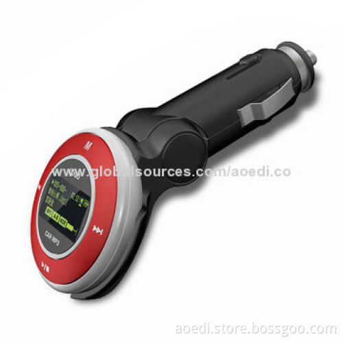2GB Detachable Joint Car MP3 Transmitter, Supports MP3/WMA Music Format/18 Languages, CE/RoHS-marked
